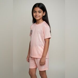 NEW Messi Girls Or Boys Athletic Soccer Shirt & Shorts, Pink, Size 4T, SALE